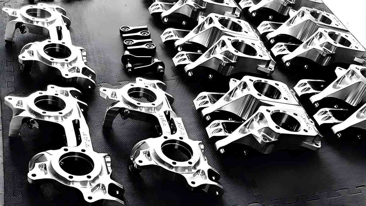 Steering knuckle assembly on bench