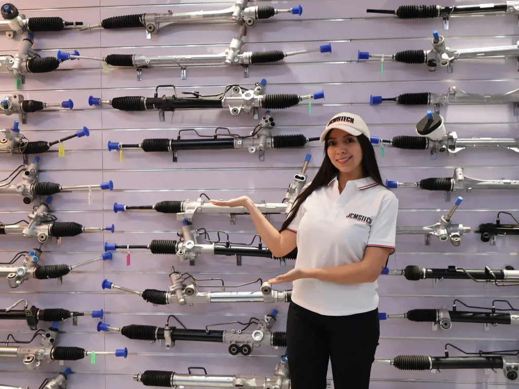JCMSTECH team meeting with overseas steering rack distributor
