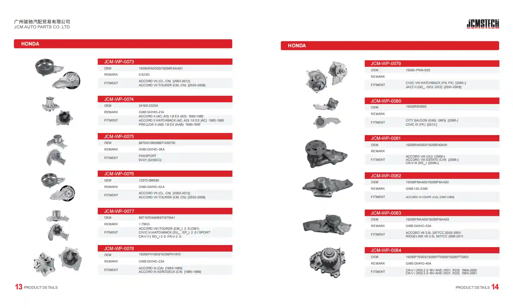Honda water pump