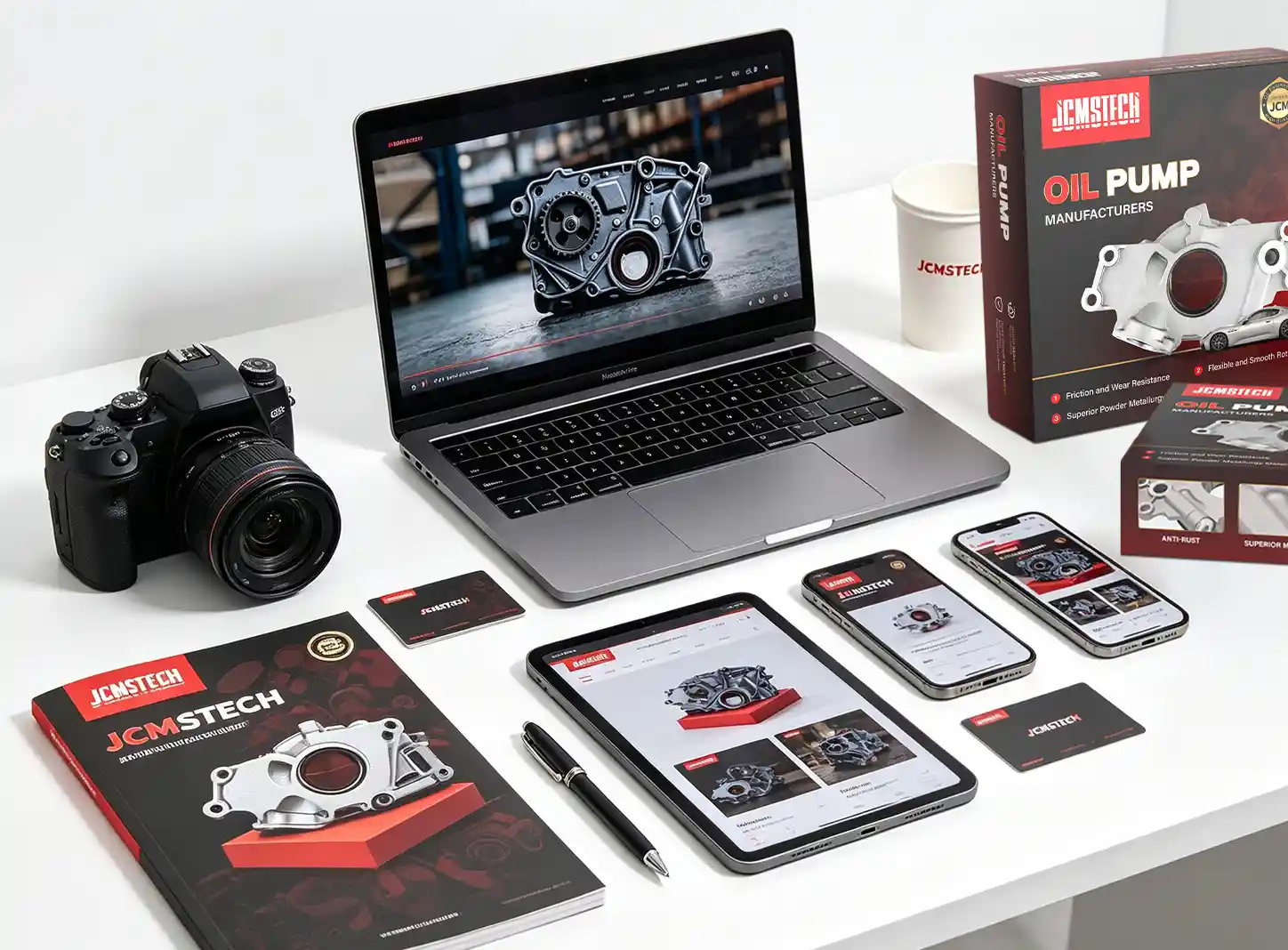 Oil pump product photos for aftermarket promotion